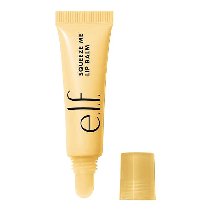 e.l.f. Squeeze Me Lip Balm, Moisturizing Lip Balm For A Sheer Tint Of Color, Infused With Hyaluronic Acid, Vegan & Cruelty-free, Vanilla Frosting-VivaGrace Women