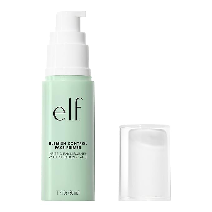 e.l.f. Blemish Control Face Primer, Soothing & Hydrating Makeup Primer For Fighting Blemishes, Grips Makeup To Last, Vegan & Cruelty-free, Large-VivaGrace Women