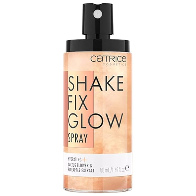 Catrice | Shake Fix Glow Spray | Sets Makeup and Hydrates Skin | Made With Cactus Blossom and Pineapple Extract | Oil Free, Paraben Free, Gluten Free | Vegan & Cruelty Free-VivaGrace Women