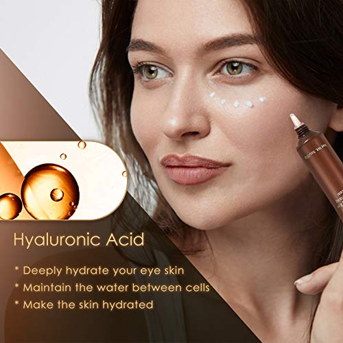 Anti Aging Eye Cream, Retinol Eye Cream Contains Niacinamide and Hyaluronic Acid, Reduces Wrinkles, Puffiness, Crows Feet and Dark Circles, 1 Oz-VivaGrace Women