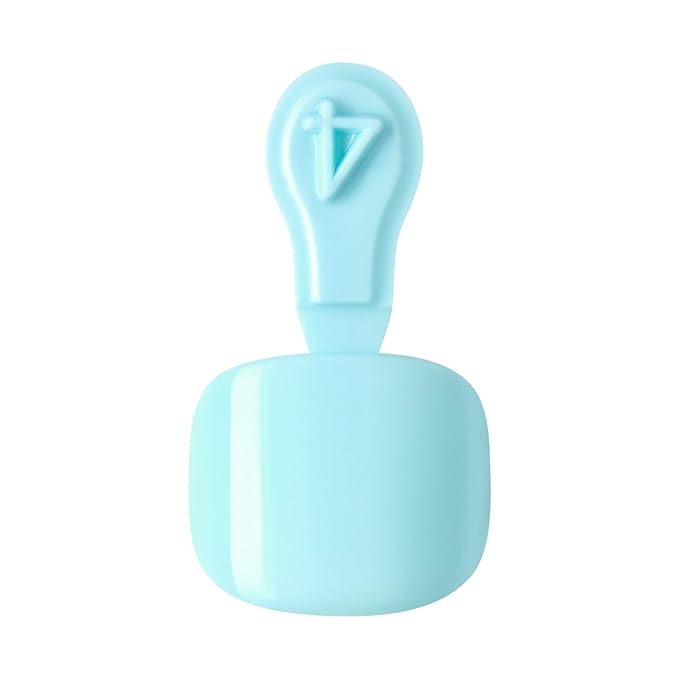 KISS imPRESS No Glue Pedi Press-On Nails, Toenails, 'Fruitful', Light Blue, Short Size, Squoval Shape, Includes 24 Nails, Prep Pad, Instructions Sheet, 1 Manicure Stick, 1 Mini File