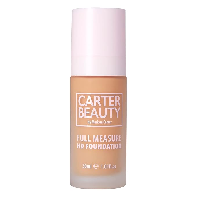 Carter Beauty By Marissa Carter Full Measure HD Foundation -Full Coverage Matte Formula - Water-Based, soft Skin Perfector - Vegan And Cruelty Free, Paraben And Sulfate Free - Caramel Chew - 1.01 OZ-VivaGrace Women