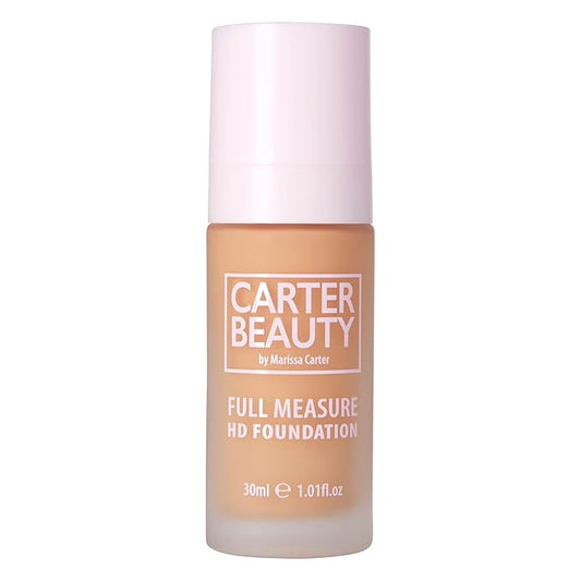 Carter Beauty By Marissa Carter Full Measure HD Foundation -Full Coverage Matte Formula - Water-Based, soft Skin Perfector - Vegan And Cruelty Free, Paraben And Sulfate Free - Caramel Chew - 1.01 OZ-VivaGrace Women