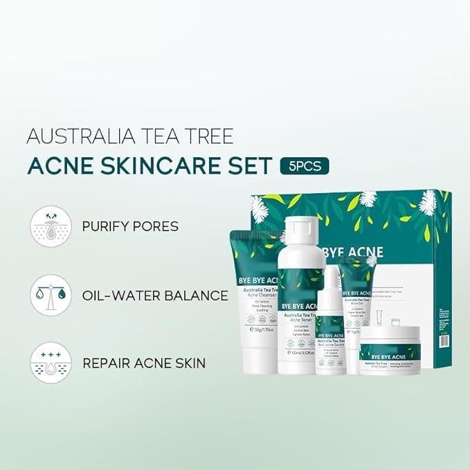 Vitamin C 5-Piece Skincare Set with Cleanser, Toner, Serum, Eye Cream and Face Cream for Skin Brightening skin care set skincare gift set skin care set for Unisex Adult (skincare kit)-VivaGrace Women