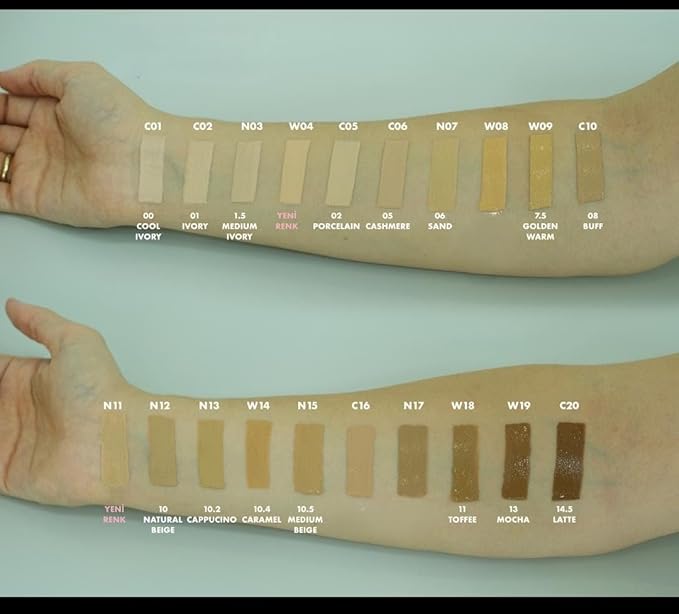 FARMASi Vfx Pro Foundation, Full Coverage Liquid Cream, Lightweight Long Lasting Coverage, Breathable Skin Moisturizer with Color True Matte Blending, Face Makeup, 1 fl. oz / 30 ml - Cool Medium 06-VivaGrace Women
