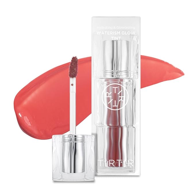 TIRTIR Waterism Tinted Lip Gloss #02 Merry Coral, 0.14 Fl Oz – Kiss Ready Lipgloss, 12H Long Lasting Non Sticky Natural Tinted Glow Korean Multiuse Cheek and Lip Tint for Women gift-VivaGrace Women