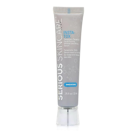Serious Skincare INSTA-TOX Instant Wrinkle Smoothing Face Serum - Improves Appearance of Fine Lines - Temporary Skin Tightener - Line Filler .75 oz (1Pack)-VivaGrace Women