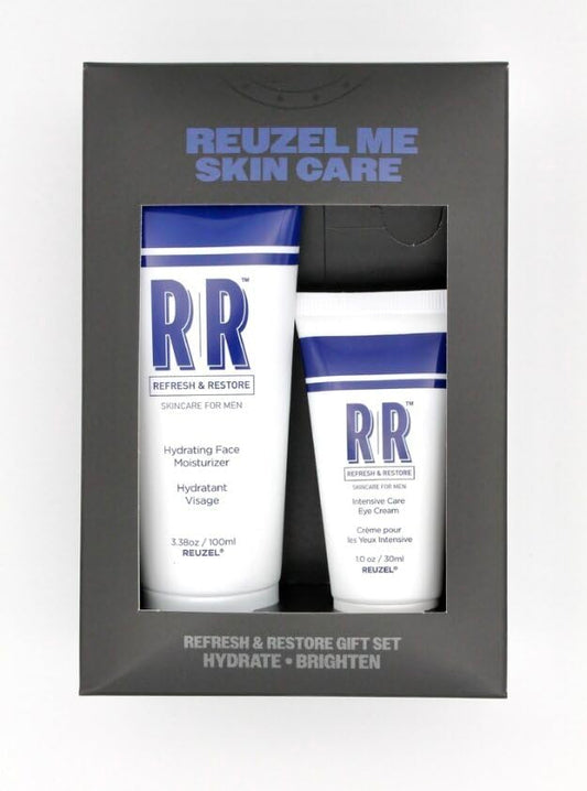 REUZEL Routine Box Skincare Set, Renew & Hydrate, Eye Cream, Face Moisturizer, Lightweight, Non-greasy-VivaGrace Women
