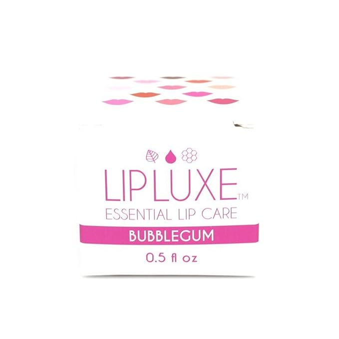 LipLuxe Bubblegum Lip Balm, 0.5 fl oz. — Moisturizing Lip Care for Dry Cracked Lips. Made with Honey, Vitamin E, Coconut Oil, Bubblegum Pink-VivaGrace Women