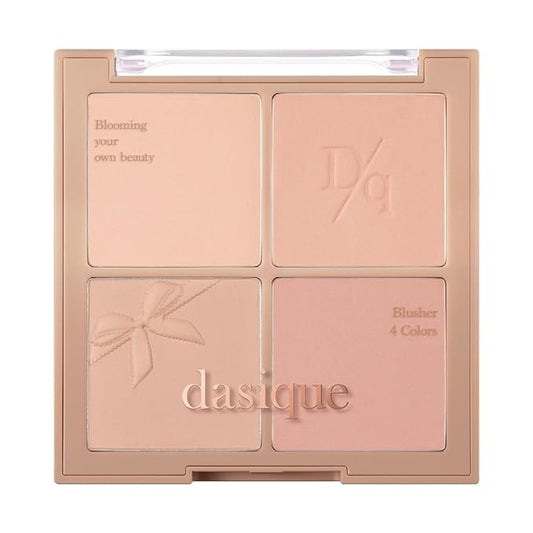 Dasique Blending Mood Cheek #10 Muted Nuts | 4 Blendable Shades in Lighteight Smooth Powder | Vegan | Korean Makeup | Blush-VivaGrace Women
