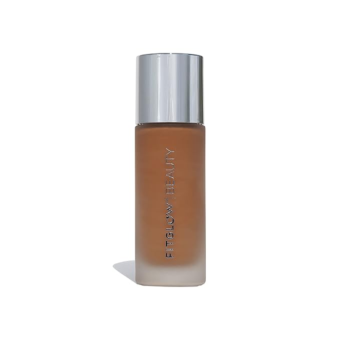 Fitglow Beauty - Natural Foundation+ Photo-Filtering Foundation | Vegan, Woman-Owned Clean Beauty (F6 - Deep Neutral, Soft Olive Undertones)-VivaGrace Women