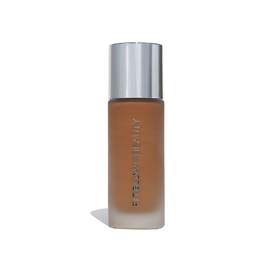 Fitglow Beauty - Natural Foundation+ Photo-Filtering Foundation | Vegan, Woman-Owned Clean Beauty (F6 - Deep Neutral, Soft Olive Undertones)-VivaGrace Women