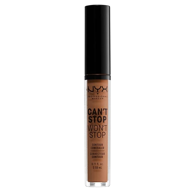NYX PROFESSIONAL MAKEUP Can't Stop Won't Stop Contour Concealer, 24h Full Coverage Matte Finish - Warm Caramel-VivaGrace Women