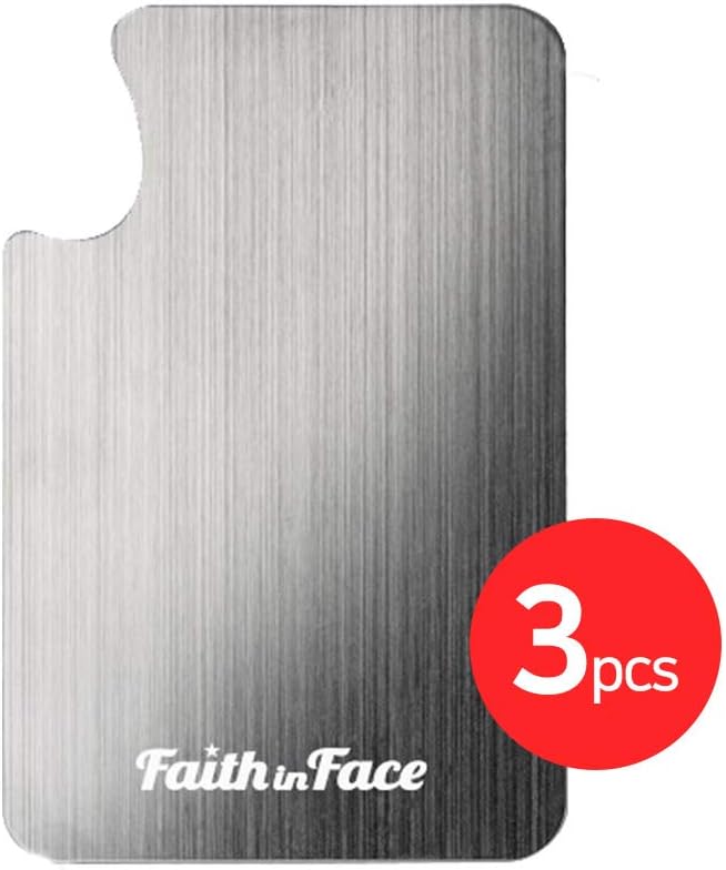 Makeup Metal Palette 3pcs - Stainless Steel Mixing Tray for Nail and Cosmetic Artist, Small Size 3.3 x 5.1 inch-VivaGrace Women