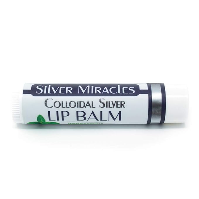 Colloidal Silver Peppermint Lip Balm (1)-VivaGrace Women