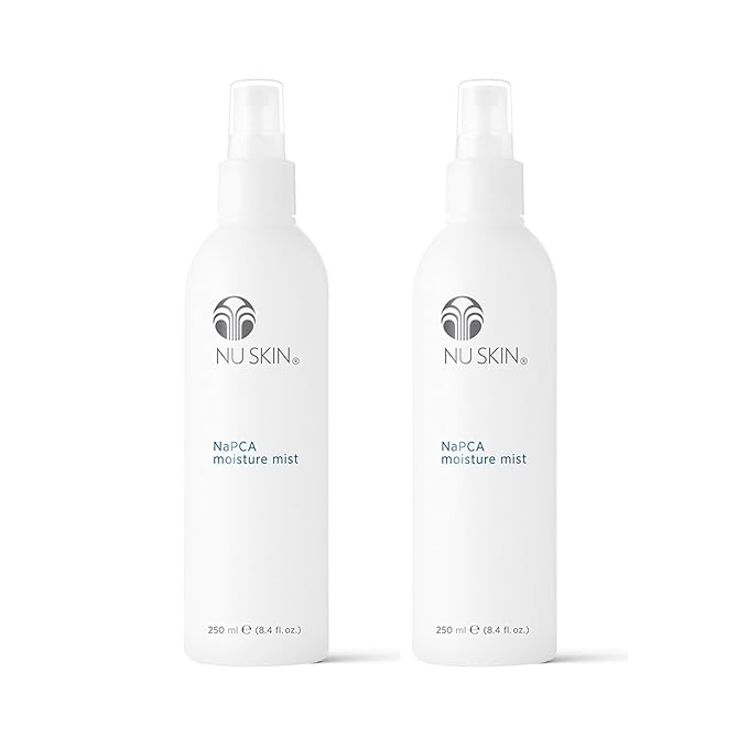 Nu Skin NaPCA Moisture Mist | Revitalizing Moisturizer & Cooling Mist with Hyaluronic Acid | Hydrating Spray for Face, Body & Hair | Sodium PCA for All Skin Types | 8 oz | 2 Pack-VivaGrace Women