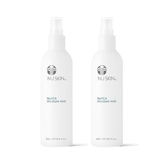 Nu Skin NaPCA Moisture Mist | Revitalizing Moisturizer & Cooling Mist with Hyaluronic Acid | Hydrating Spray for Face, Body & Hair | Sodium PCA for All Skin Types | 8 oz | 2 Pack-VivaGrace Women