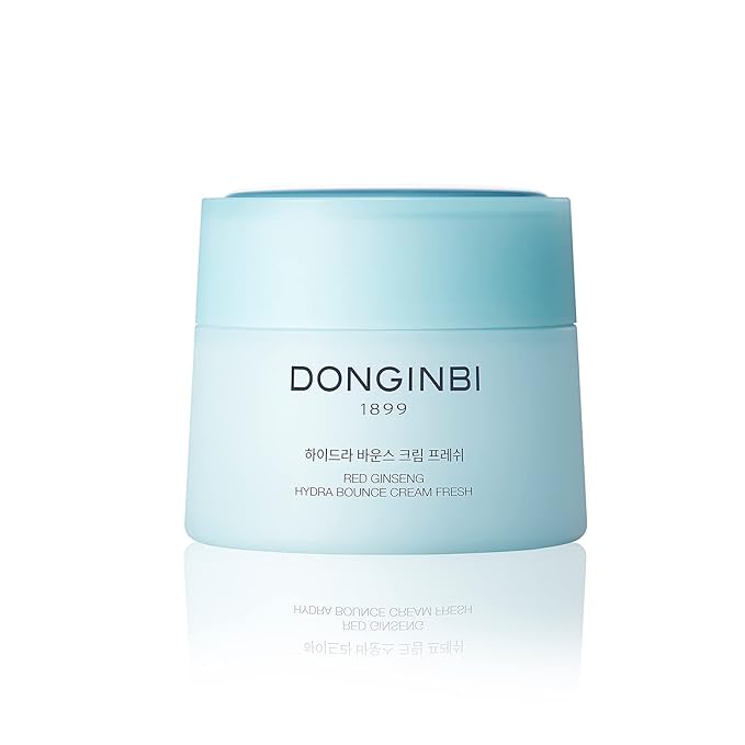Donginbi Korean Face Moisturizer Red Ginseng Hydra Bounce Cream Fresh, Korean Red Ginseng Skin Moisturizing Face Cream for Dry and Oil Skin Moisturizing Cream- 0.84Oz-VivaGrace Women