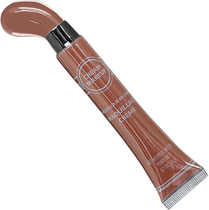 Brown Cream Makeup Tube - 0.7 oz. (Pack of 1) - Vibrant Color & Pigmented Perfect for Festive & Creative Looks-VivaGrace Women