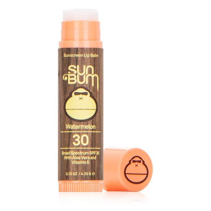 Sun Bum SPF 30 Sunscreen Lip Balm | Vegan and Cruelty Free Broad Spectrum UVA/UVB Lip Care with Aloe and Vitamin E for Moisturized Lips | Watermelon Flavor |.15 oz-VivaGrace Women