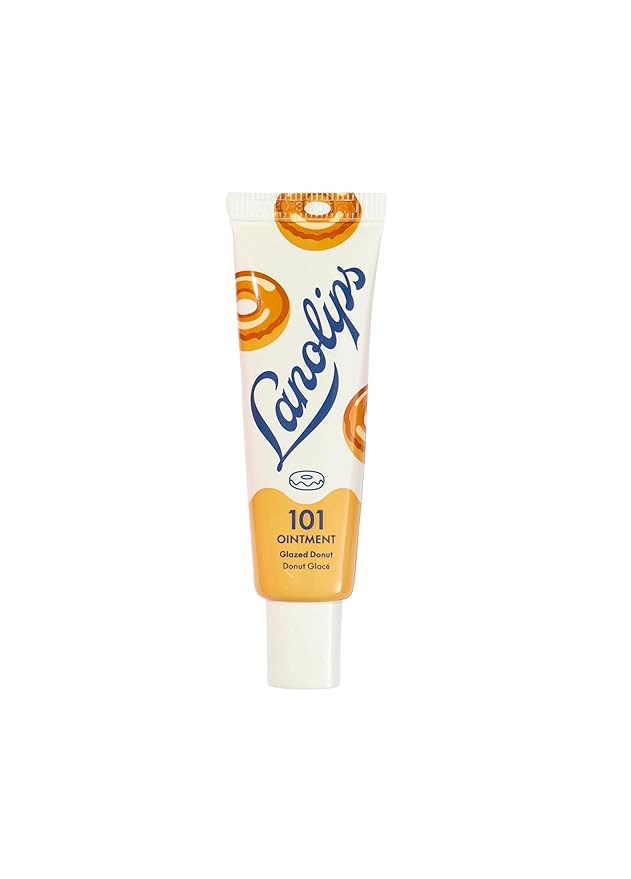 Lanolips 101 Delicious Glazed Donut - Lip Balm with Vitamin E Oil and Lanolin for Lip Hydration - Naturally Flavored Lanolin Lip Balm for Very Dry Lips - Dermatologist Tested (.35 Oz)-VivaGrace Women