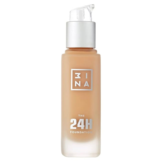 3INA The 24H Foundation 636-24H Long-Wearing Formula - Medium To High Buildable Coverage - Smooth Matte Finish - Expanded Shade Selection - Waterproof, Cruelty Free, Vegan Makeup - 1.01 Oz-VivaGrace Women