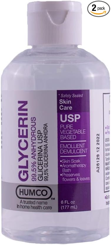 Humco Glycerin USP Skin Protectant - 6 oz, Pack of 2-VivaGrace Women