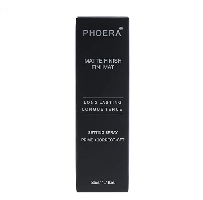 AQUAPURITY Phoera Makeup Setting Spray 3 In 1 Fixer, Primer & Corrector Matte Finish, Makeup Sealer Spray Long Lasting16Hr Wear Face Make Up Foundation Light Weight Beauty Blender-VivaGrace Women