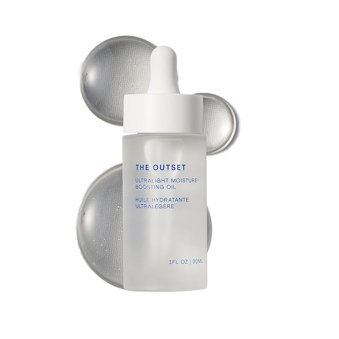 The Outset Ultralight Moisture Boosting Face Oil - Fragrance Free with Squalane - Non-clogging, Fast-Absorbing - Clean, Vegan, Gluten Free - All Skin Types, Sensitive Skin - 1 fl oz-VivaGrace Women