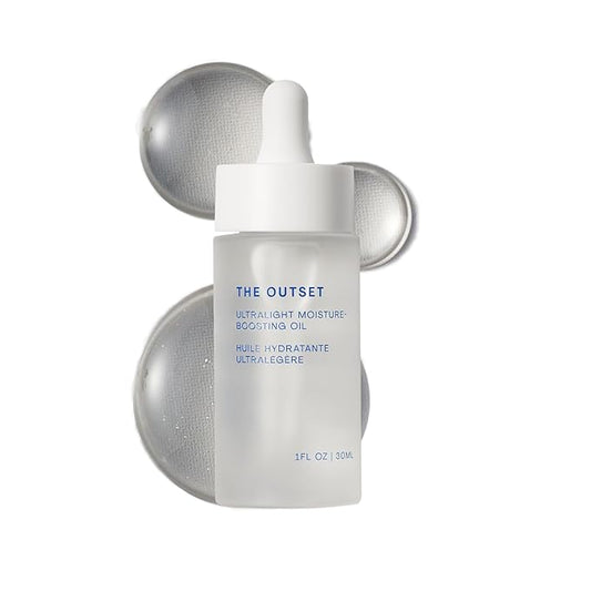 The Outset Ultralight Moisture Boosting Face Oil - Fragrance Free with Squalane - Non-clogging, Fast-Absorbing - Clean, Vegan, Gluten Free - All Skin Types, Sensitive Skin - 1 fl oz-VivaGrace Women