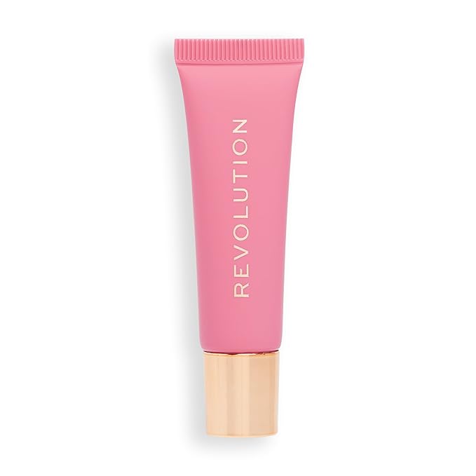 Revolution Beauty, Juicy Peptide Lip Balm, Hydrating & Plumping Lip Balm with Sheer Color, Infused with Vitamin E & Peptides, Pink Strawberry, 0.27 Fl. Oz-VivaGrace Women