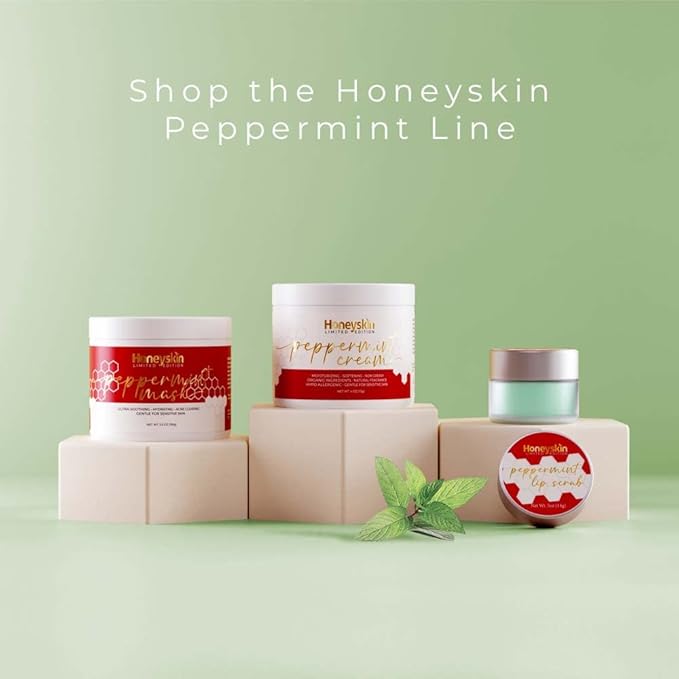 Lip Exfoliator Scrub and Lip Treatment - Gentle Lip Repair for Dry Cracked Lips and Lip Scrubs Exfoliator and Moisturizer - All Naturals Lip Brightening for Dark Lips (Peppermint)-VivaGrace Women