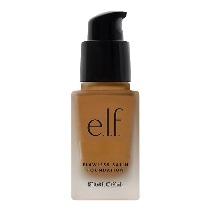 e.l.f. Flawless Finish Foundation, Lightweight & Medium Coverage, Semi-Matte Finish, Maple, 0.68 Fl Oz (20mL)-VivaGrace Women