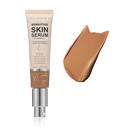 PHOERA Essence Foundation,Hydrating Waterproof and Light Long Lasting Hypoallergenic Full Coverage Foundation Serum. (N05 Tan)-VivaGrace Women