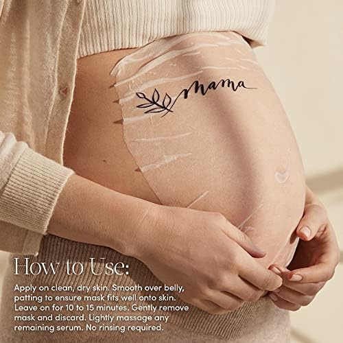 Evereden Soothing Belly Mask - 4 Belly Masks for Pregnant Women 1st & 2nd Trimester - Hydrating, Nourishing, & Soothing Pregnancy Skin Care Belly Masks - Clean & Vegan Pregnancy & Maternity Products-VivaGrace Women