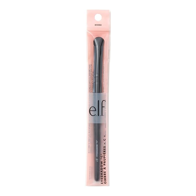 e.l.f. Eyeshadow "C" Brush, Curved Eyeshadow Brush For Blending & Diffusing, Helps Create The Perfect Smoky Eye, Vegan & Cruelty-Free-VivaGrace Women