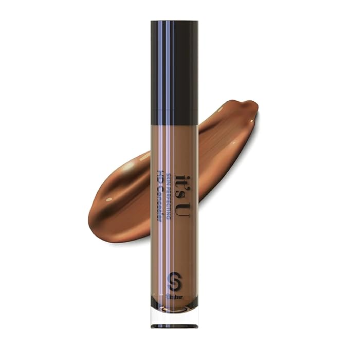 Sistar it's U Skin Perfecting HD Concealer Full Coverage Lightweight Long Lasting Correcting Liquid Contour Cover Masker Makeup 5 ml / 0.17 fl. oz (Burnt Cinnamon)-VivaGrace Women