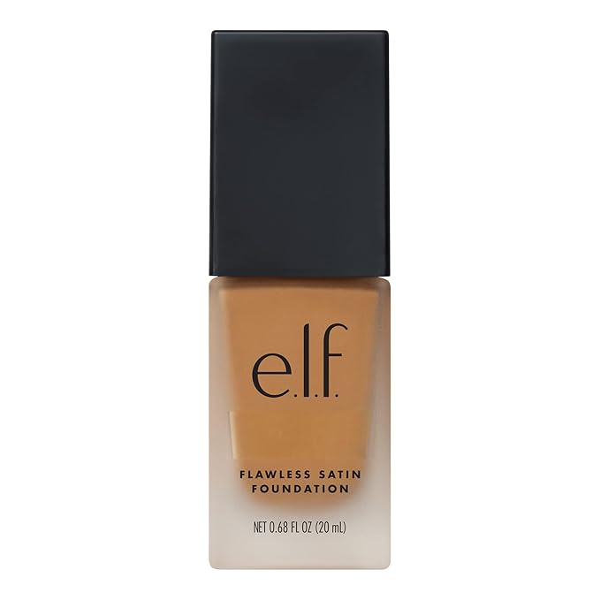 e.l.f. Flawless Finish Foundation, Lightweight & Medium Coverage, Semi-Matte Finish, Cashew, 0.68 Fl Oz (20mL)-VivaGrace Women