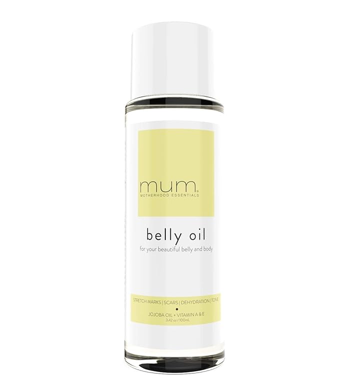Mum. Motherhood Essentials® Premium Organic Belly Oil (3.42oz), Maternity Stretch Mark Oil,Prevent,Heal Remove Stretch Marks & Scars, Safe For Pregnancy-VivaGrace Women