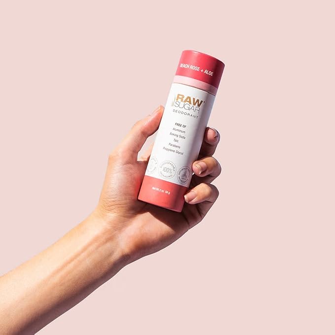 Raw Sugar Beach Rose + Coconut Milk + Shea Body Love Bundle - Sensitive Skin Body Wash, Body Scrub & Deodorant, Clean Ingredients, Formulated without Sulfates and Parabens-VivaGrace Women