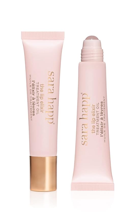 Sara Happ The Lip Elixir: Hydrating Lip Treatment Oil for Lips: Refine Fine Lines & Reduce Signs of Aging, Rejuvenating, Moisturizing with Jojoba Oil & Hyaluronic Acid, 0.45 oz.-VivaGrace Women