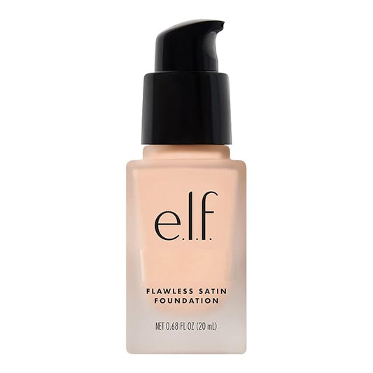 e.l.f. Flawless Finish Foundation, Lightweight & Medium Coverage, Semi-Matte Finish, Swan, 0.68 Fl Oz (20mL)-VivaGrace Women