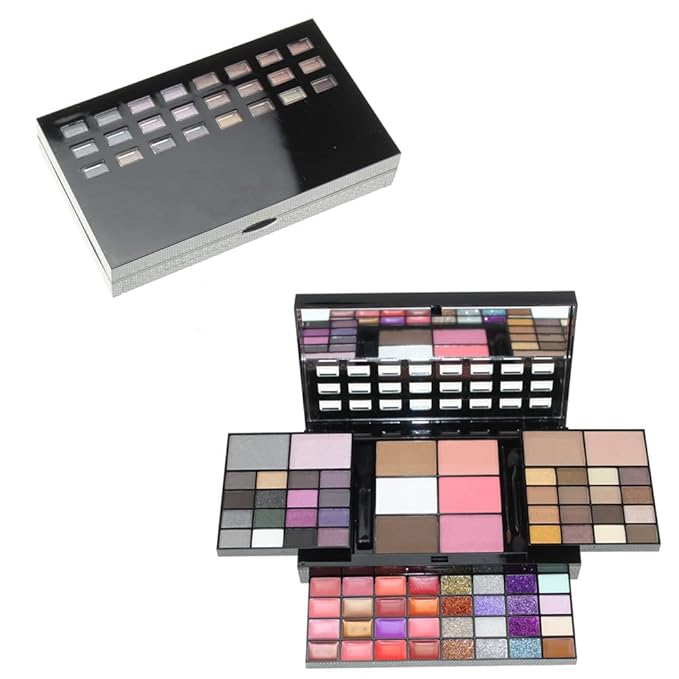 Makeup Kit for Women Full Kit Eyeshadow Facial Blusher Eyebrow Powder Face Concealer Powder Eyeliner Pencil Ultimate Color Combination 74 Colors Makeup Set Combination Palette-VivaGrace Women