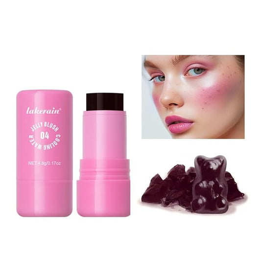 Milk Jelly Blush - Milk Blush - Sheer Cheek & Lip Stain，Long Lasting Milk Jelly Tint Have Transparent & Bright Colors (#4 berry)-VivaGrace Women
