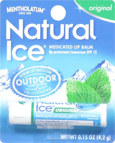 Mentholatum Natural Ice Lip Balm Original SPF 15 1 Each-VivaGrace Women