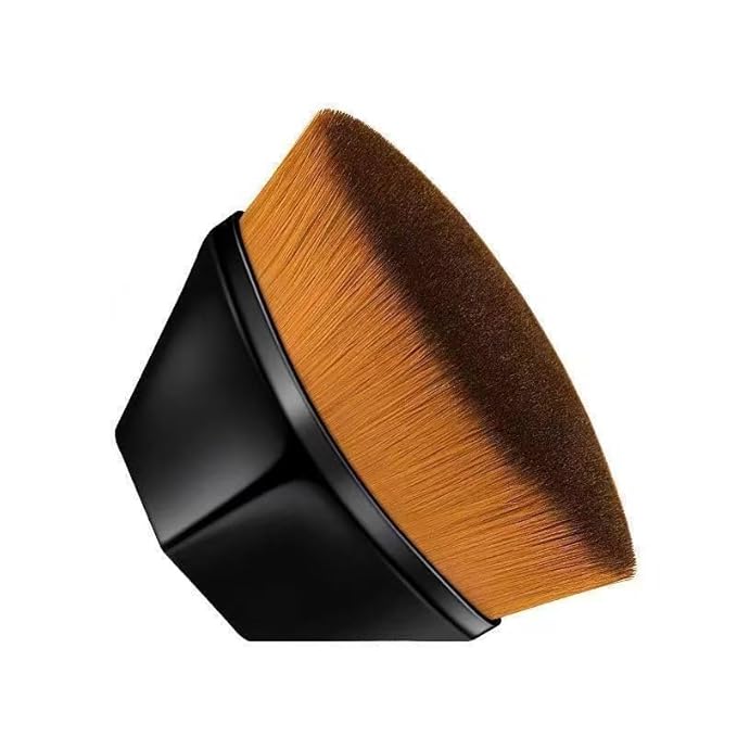 Foundation Makeup Brush Fast Flawless Application Blusher Liquid Cream Powder Cosmetic Body Blending Tool, Black-VivaGrace Women