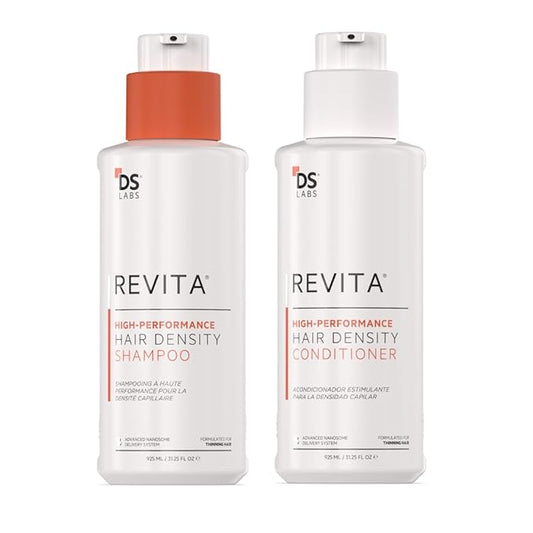 DS Labs Revita Shampoo and Conditioner – High-Performance Hair Density Kit, Volumizing, Thickening, Fuller, Sulfate & Silicone Free, For Men & Women, 925mL, Packaging May Vary-VivaGrace Women