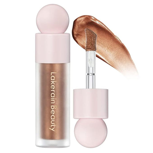 Liquid Highlighter, Contour Stick Makeup Highlighter for Face, Waterproof Luminous Lotion, Silky Smooth Glitter Highlighter Makeup Stick, Multi-Use Body Shimmer Liquid Bronzer 04# CANDLELICHT-VivaGrace Women