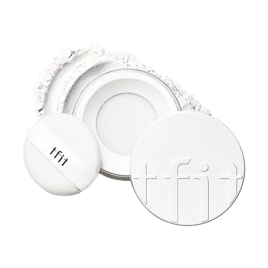 Translucent Set Finishing Powder - Sebum Control Face Loose Powder, Matte & Silky Finish, Lightweight, Long-lasting, Korean Makeup, 0.24 Oz. (01 White, 0.24 Oz.)-VivaGrace Women