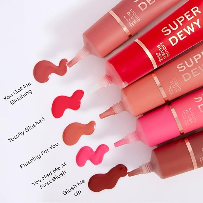 Revolution Beauty, Superdewy Liquid Blush, Richly Pigmented & Buildable, Blendable Formula, You Had Me At First Blush, 0.5 Fl. Oz.-VivaGrace Women